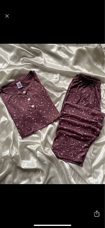 Yarım kol pijama takımı