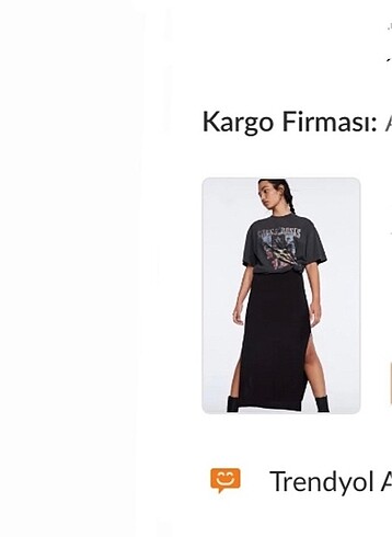 Stradivarius stradivarius yırtmaçlı etek