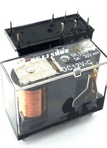 2'li / 12V 5A çift kontak Röle ~ HLS-14F3L-DC12V-C 