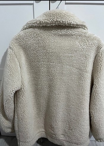 xs Beden krem Peluş Kadın Ceket