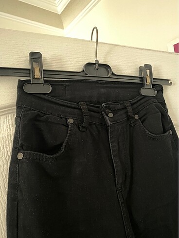 s Beden Siyah skinny fit dar paça kot pantolon