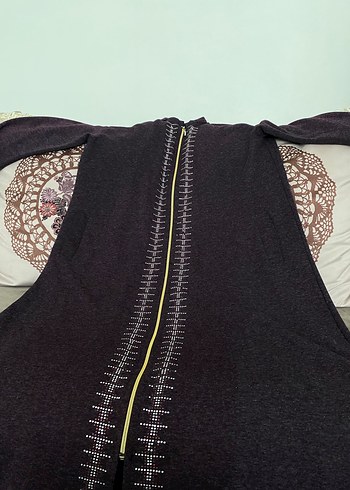 Zara Fermuarlı mevsimlik kalın pardesü