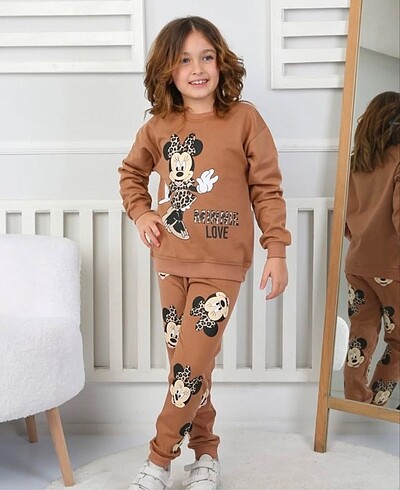 4 Yaş Beden Minnie Mouse ikili Takim 3-8 yaş