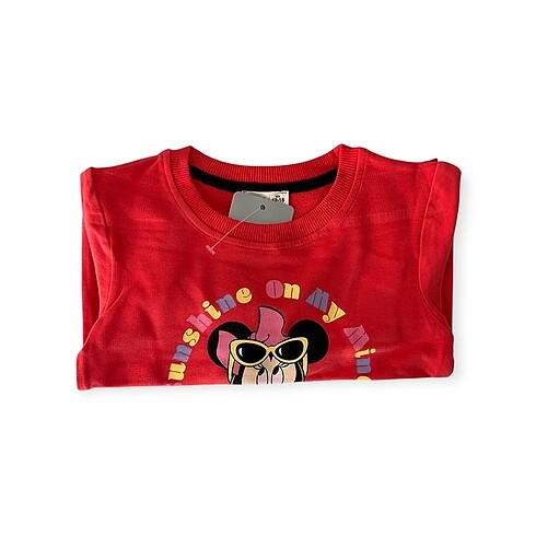 9-12 Ay Beden Minnie Mouse Sweat Bebek