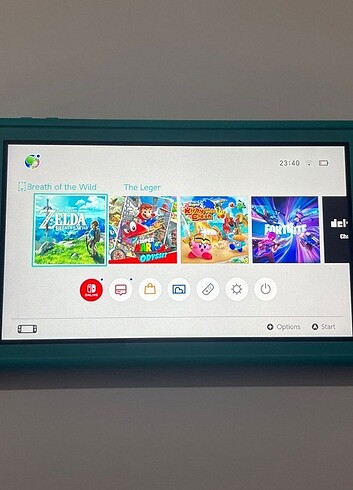 Nintendo switch lite tertemiz+ 128gb microsd kart