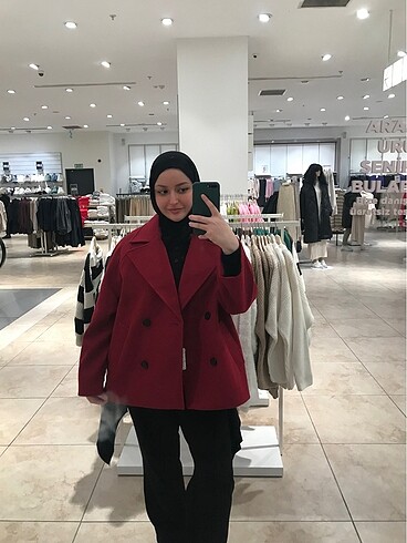 Defacto Kısa Kaşe Kaban