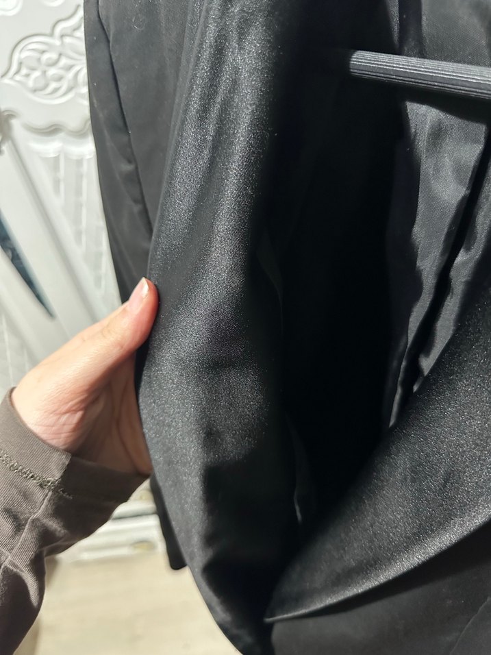 Siyah Notch Yaka Düğmeli Tuxedo Ceket - Görsel 3