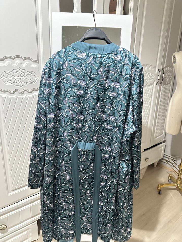 Uzun Kol Bağlamalı Bohem Kadın Sabahlık - Görsel 2