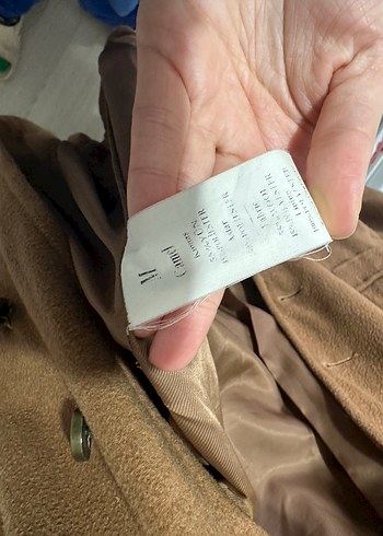 Düğmeli Kahverengi Kadın Süet Midi Kaban - Görsel 3