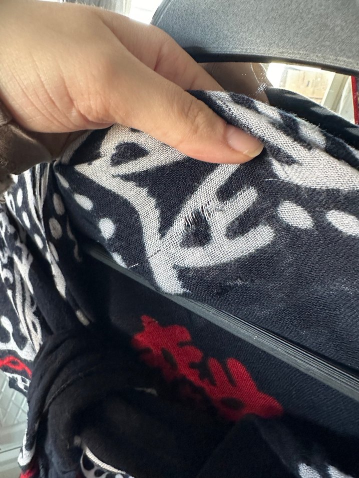 Bohem Siyah Desenli Kadın Şal - Görsel 2