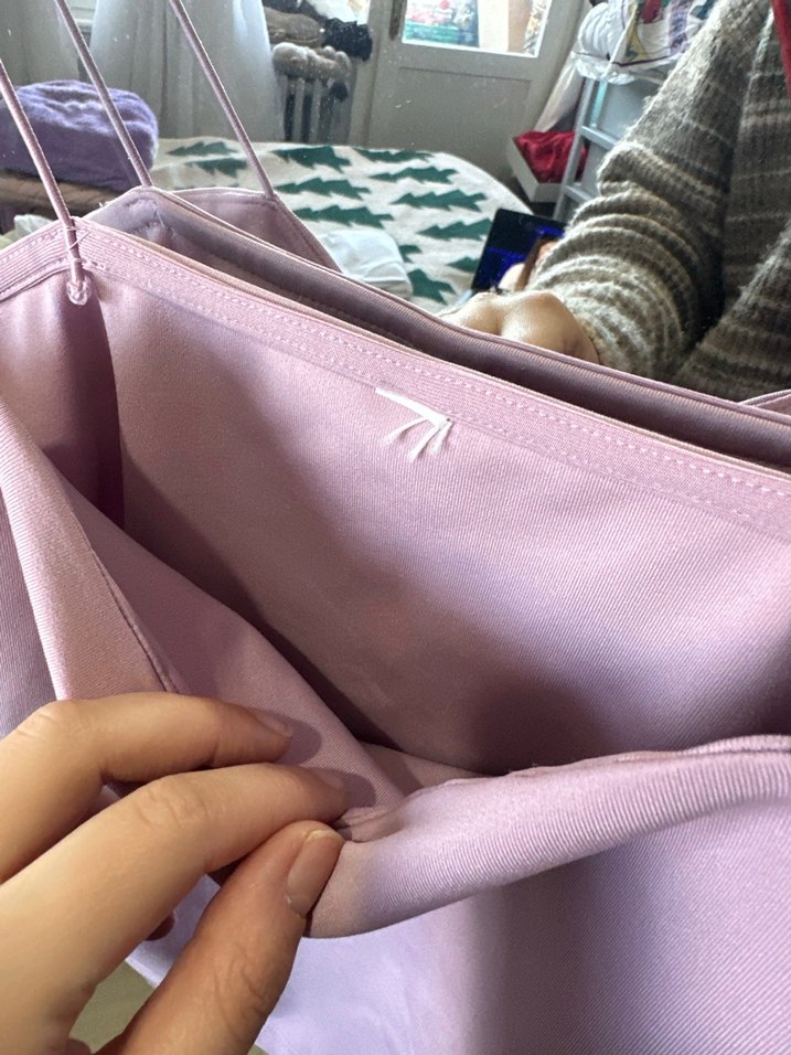 Kadın Mor İnce Askılı Midi Atlet - Görsel 2