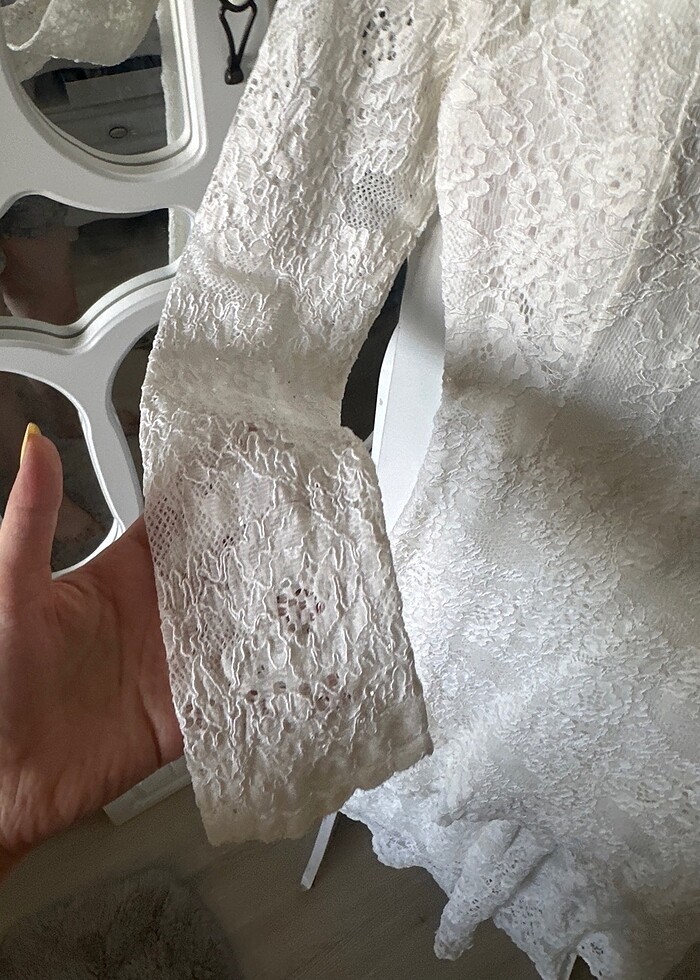 Sandrom gelinlik/ beyaz elbise???????? - Görsel 4