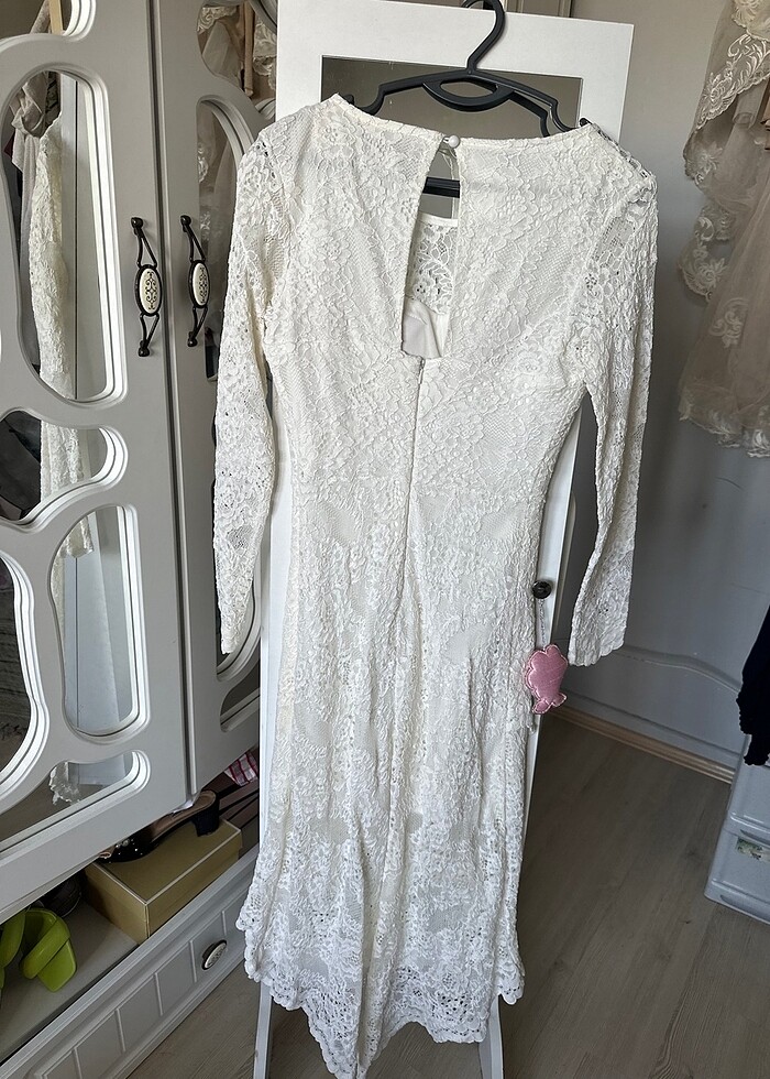 Sandrom gelinlik/ beyaz elbise???????? - Görsel 5