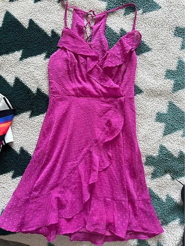 m Beden pembe Renk Bershka elbise ????????