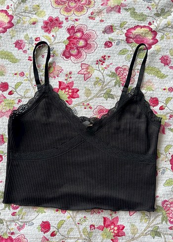 Nakışlı Siyah Gotik Bralet