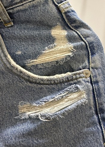 Mavi Loose Fit Denim Midi Kadın Jean - Görsel 3