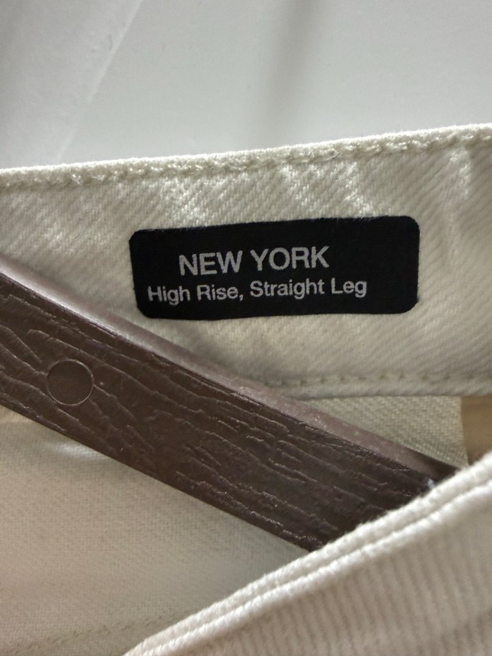 Beyaz Midi Boy Kadın Jean Pantolon - Görsel 3