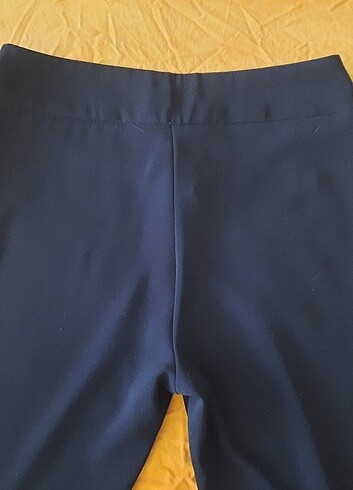 s Beden Alvina boru paça siyah kumaş pantolon