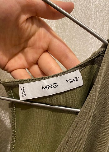 Mango Kadın V Yaka Kısa Tulum, Kemerli, Salaş Kesim - Görsel 13