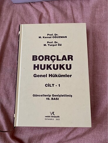 Borçlar Hukuku Genel Hükümler Cilt 1