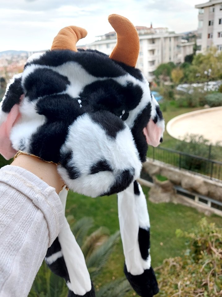 Leopar Desenli Tüylü Kedi Kıyafeti - Görsel 3