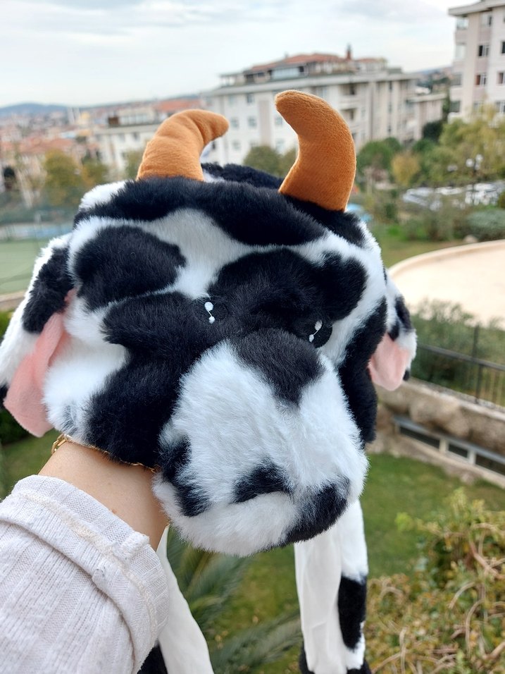 Leopar Desenli Tüylü Kedi Kıyafeti - Görsel 2