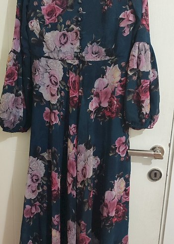 Çiçekli Bohem Uzun Elbise - Görsel 3