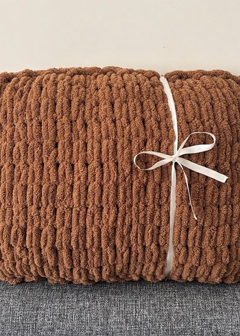 Puffy dikdörtgen el örgüsü yastık - Görsel 3