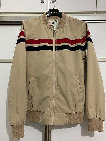 Erkek bej bomber ceket