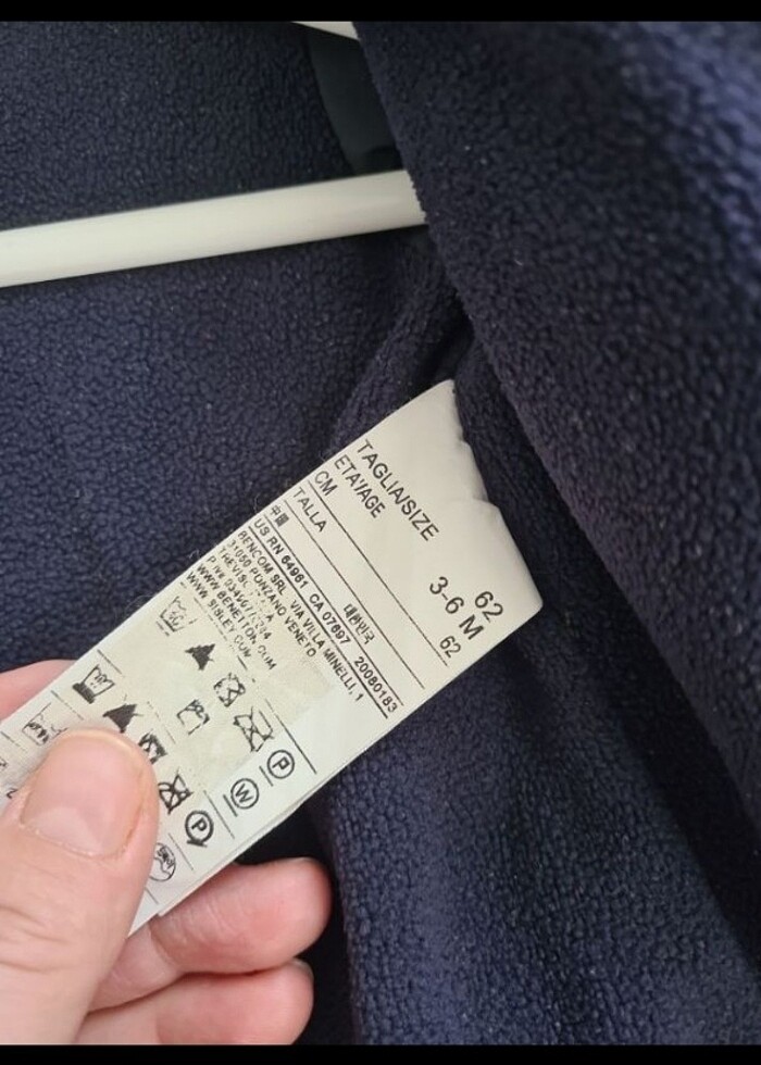 Benetton bebek mont - Görsel 4