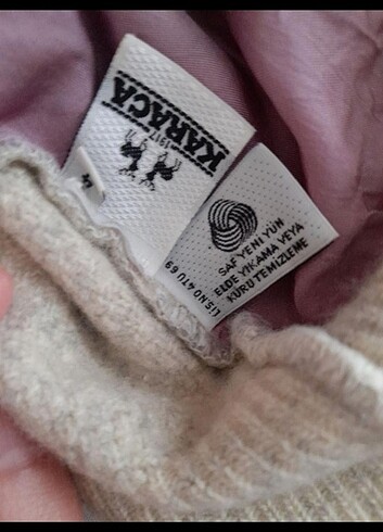 Karaca vintage saf yeni yün hırka - Görsel 3