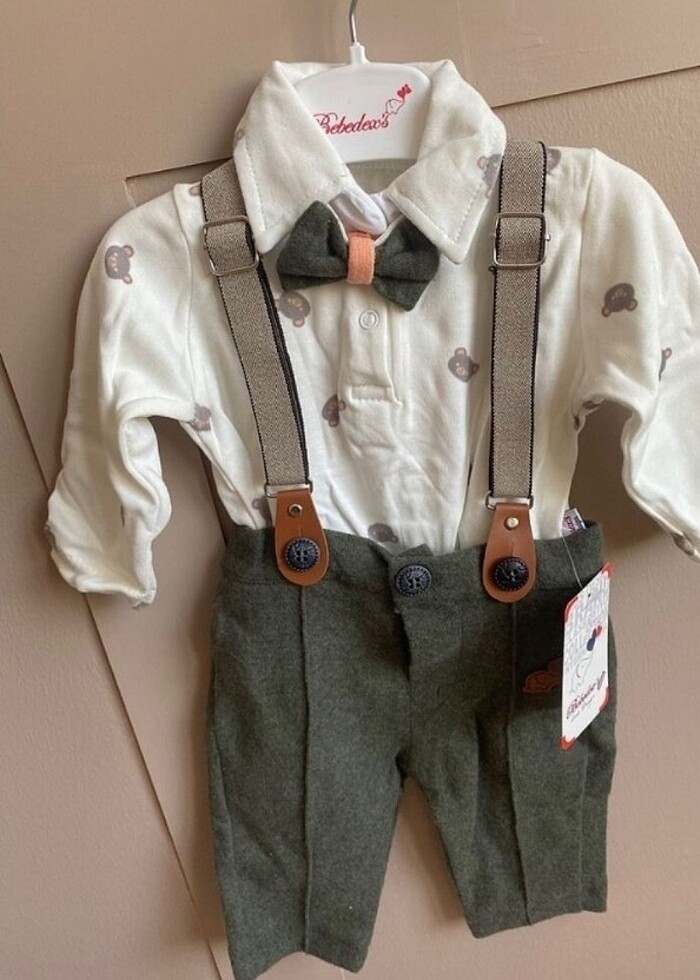 Bebek papyonlu takım - Görsel 2