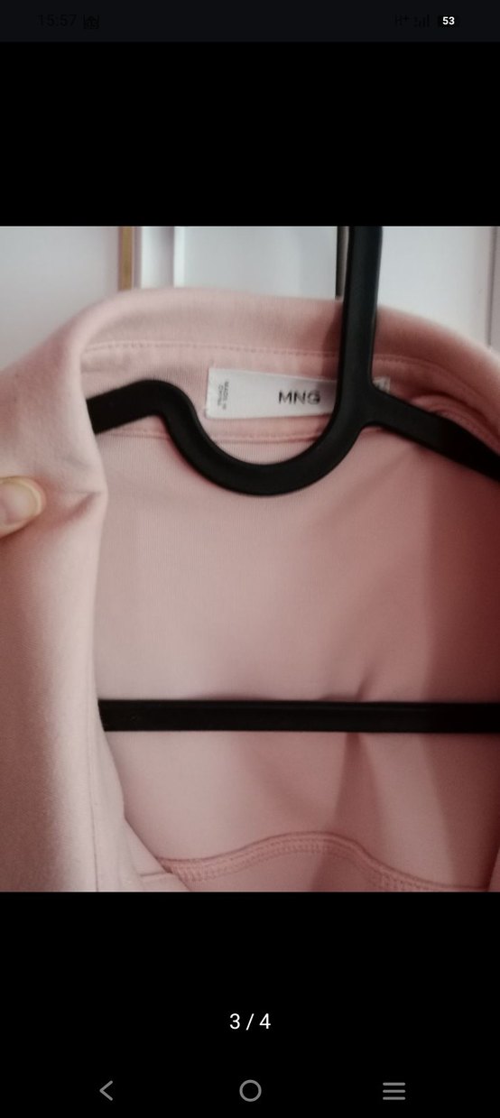 mango Pembe Düğmeli Kadın Midi Takım - Görsel 3