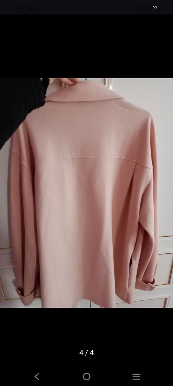 mango Pembe Düğmeli Kadın Midi Takım - Görsel 4