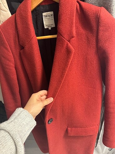 xs Beden bordo Renk Yün kaban