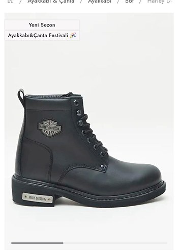 Harley Davidson Siyah Bilek Botu Sifir