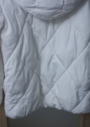 Fermuarlı Krem Kışlık Kız Çocuk Mont - Görsel 6