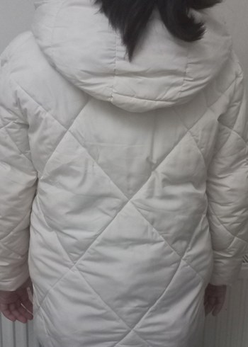 Fermuarlı Krem Kışlık Kız Çocuk Mont - Görsel 15