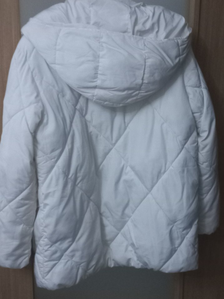 Fermuarlı Krem Kışlık Kız Çocuk Mont - Görsel 5