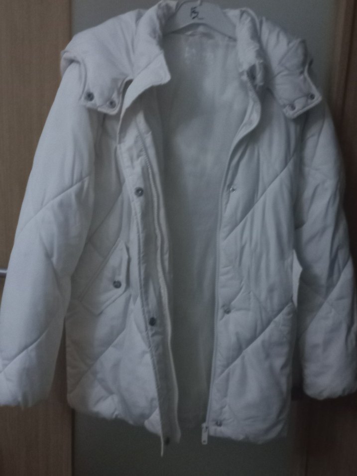 Fermuarlı Krem Kışlık Kız Çocuk Mont - Görsel 3