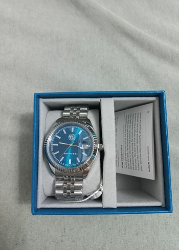 Mavi Kadranlı Modern Klasik Erkek Saati - Görsel 4