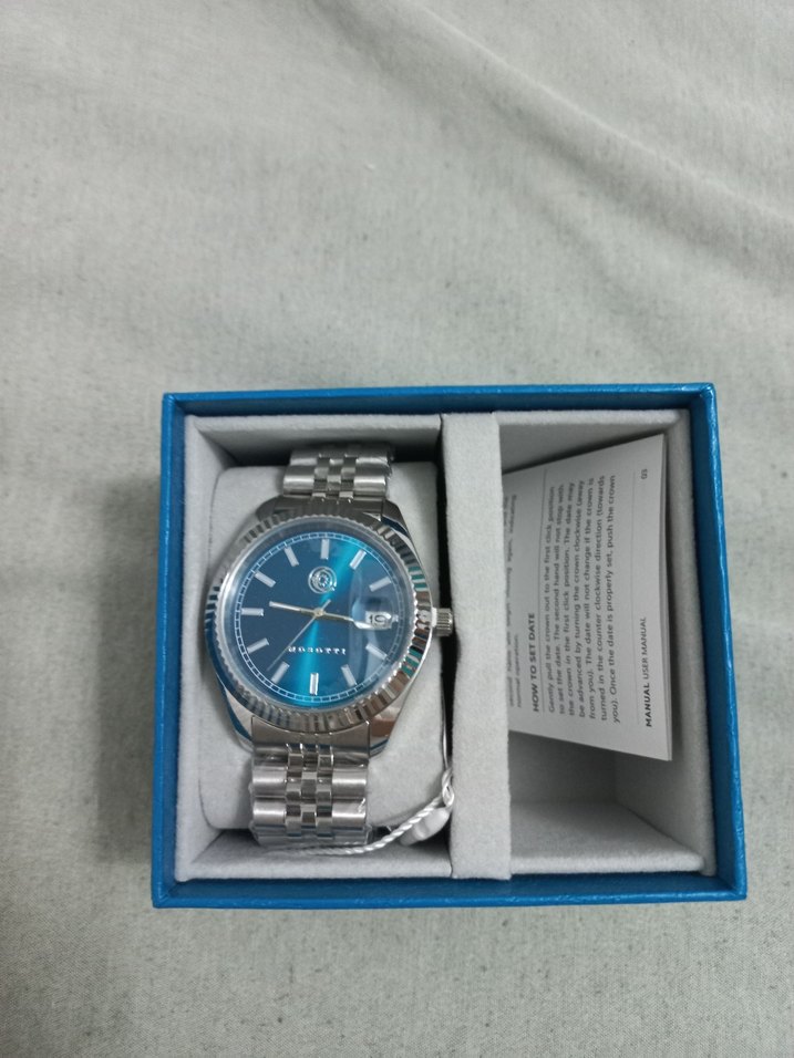 Mavi Kadranlı Modern Klasik Erkek Saati - Görsel 4