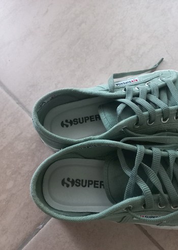 Yeşil Düz Taban Kadın Spor Ayakkabı - Görsel 7