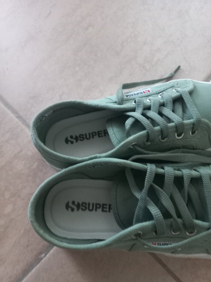 Yeşil Düz Taban Kadın Spor Ayakkabı - Görsel 4