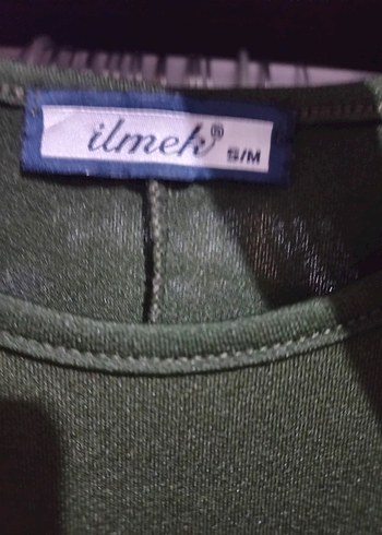 Nakışlı Kemerli Haki Uzun Elbise - Görsel 7