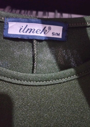 Nakışlı Kemerli Haki Uzun Elbise - Görsel 6