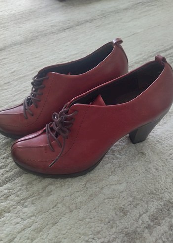 Nine West Koyu Kırmızı Deri Stiletto Kadın Ayakkabı