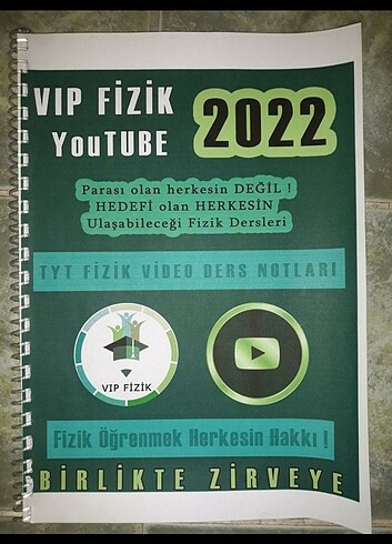 Vip Fizik 2022 Tyt Video Ders Notları