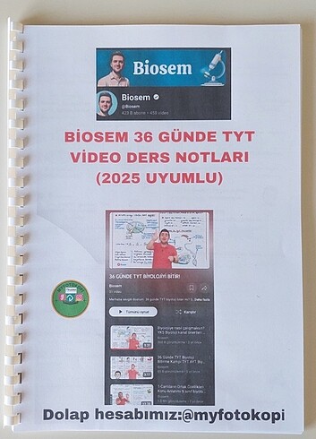Biosem Tyt Biyoloji Ders Notları