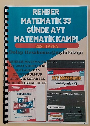 Rehber Matematik 33 Günde Ayt Matematik